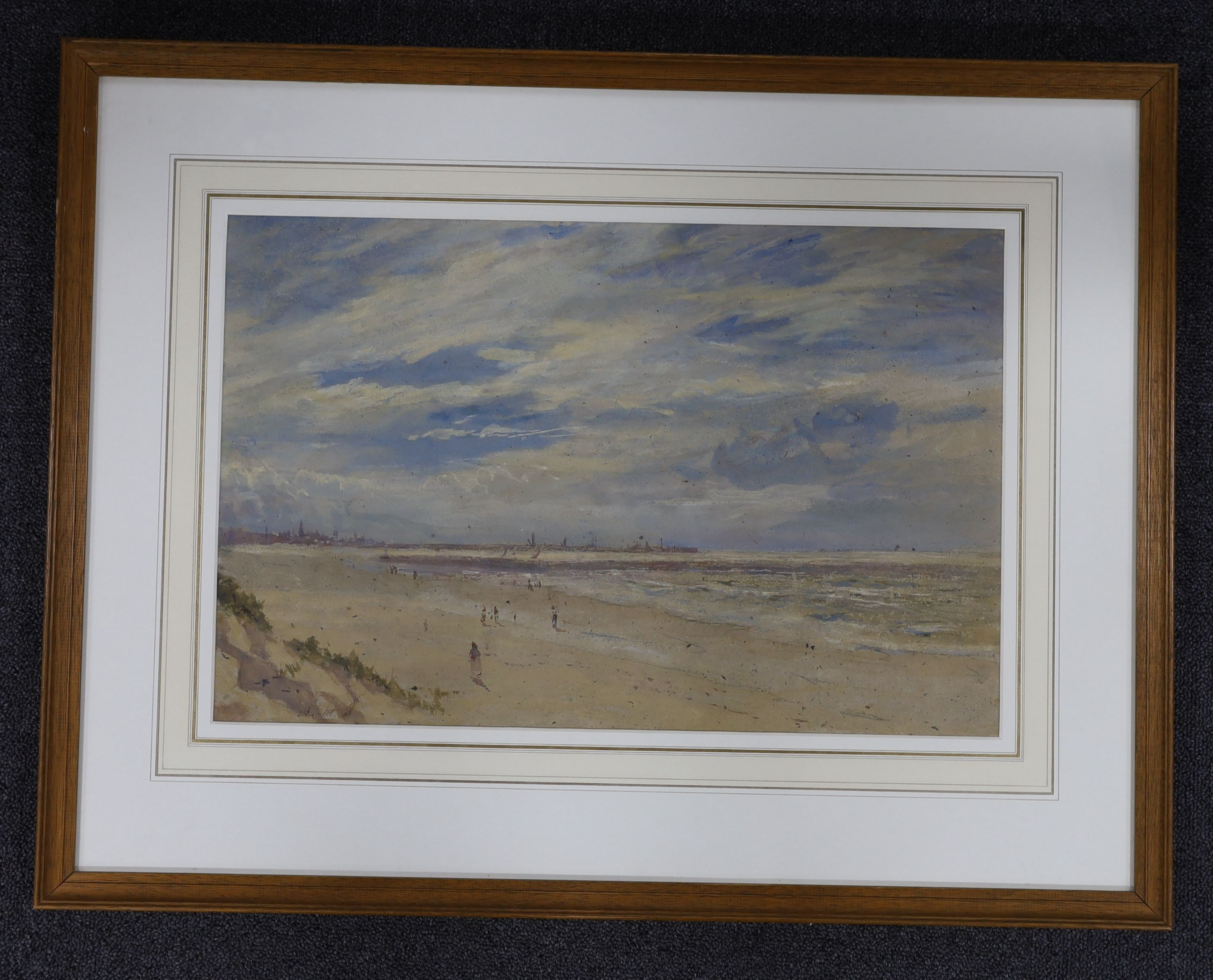 Edward Barnard Lintott (1875-1951), watercolour, 'Knokke on the Belgian coast', signed, 32 x 50cm